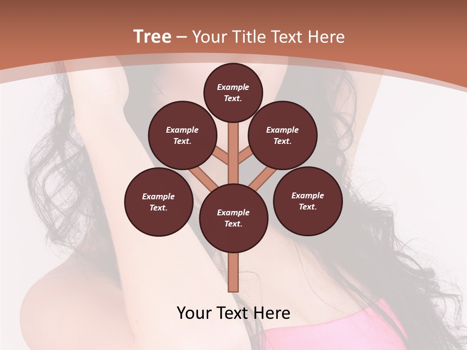 A Woman In A Pink Dress Posing For A Picture PowerPoint Template