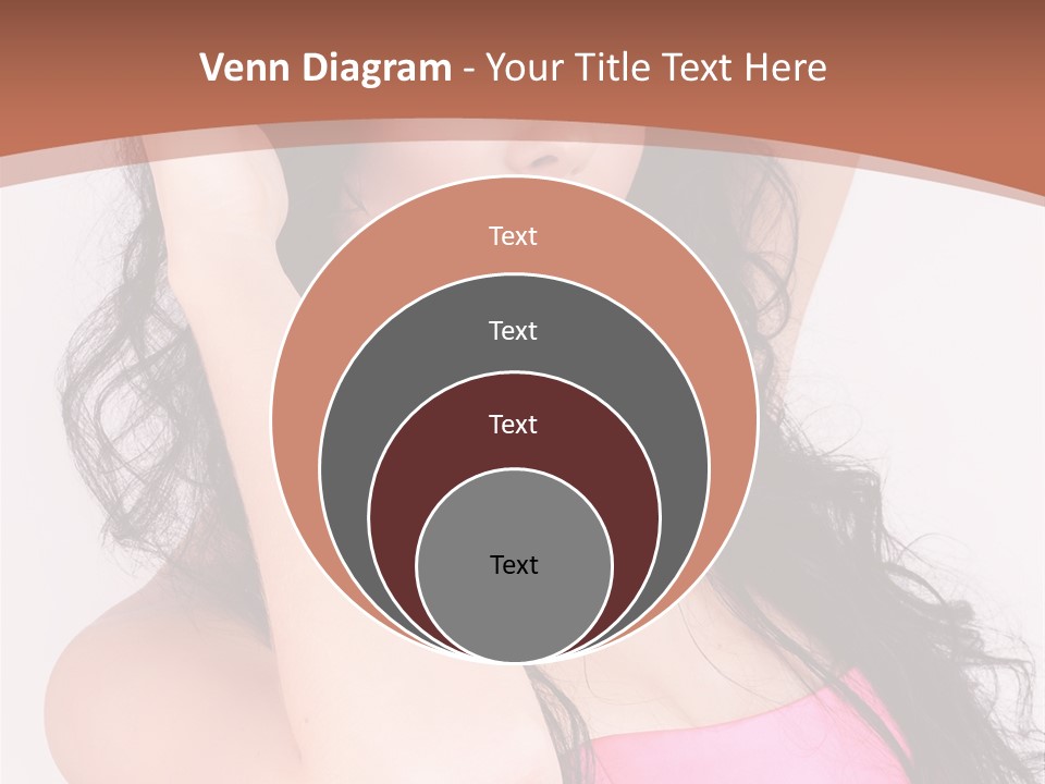 A Woman In A Pink Dress Posing For A Picture PowerPoint Template