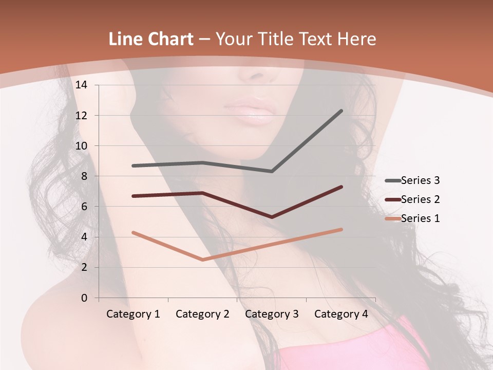 A Woman In A Pink Dress Posing For A Picture PowerPoint Template