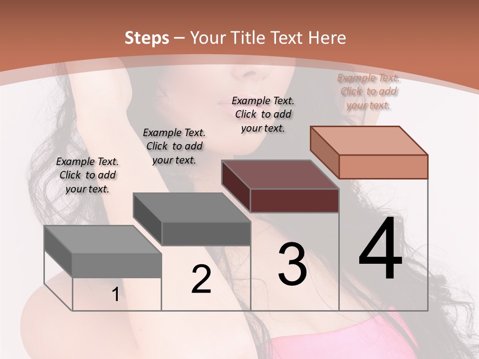 A Woman In A Pink Dress Posing For A Picture PowerPoint Template