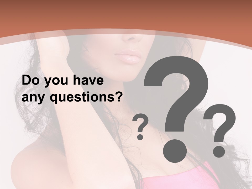 A Woman In A Pink Dress Posing For A Picture PowerPoint Template