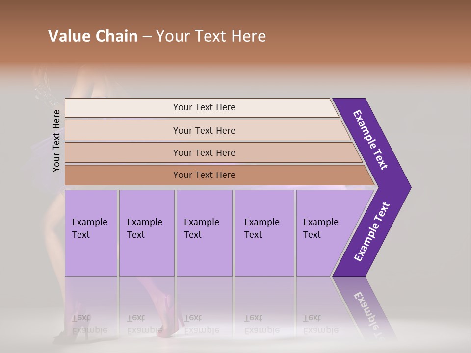 A Woman In A Purple Dress Is Dancing PowerPoint Template