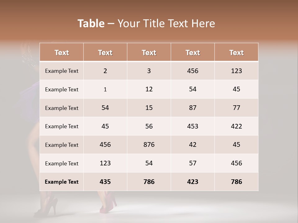 A Woman In A Purple Dress Is Dancing PowerPoint Template