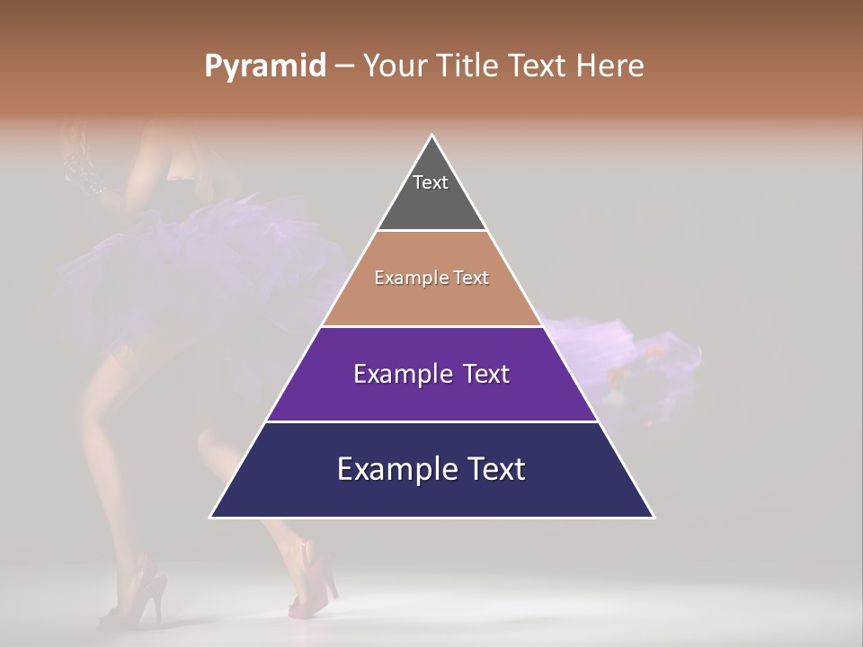 A Woman In A Purple Dress Is Dancing PowerPoint Template