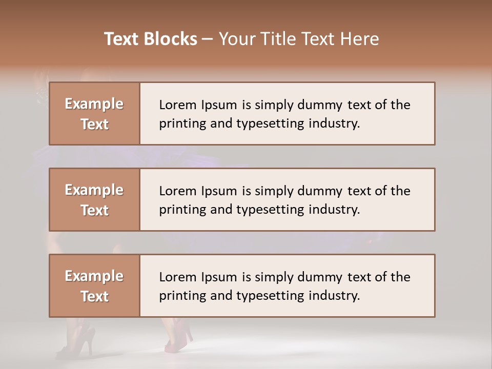 A Woman In A Purple Dress Is Dancing PowerPoint Template