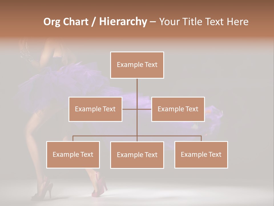 A Woman In A Purple Dress Is Dancing PowerPoint Template