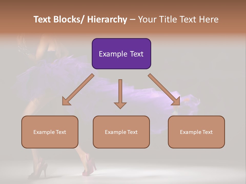 A Woman In A Purple Dress Is Dancing PowerPoint Template