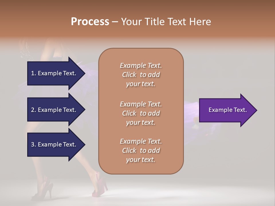 A Woman In A Purple Dress Is Dancing PowerPoint Template