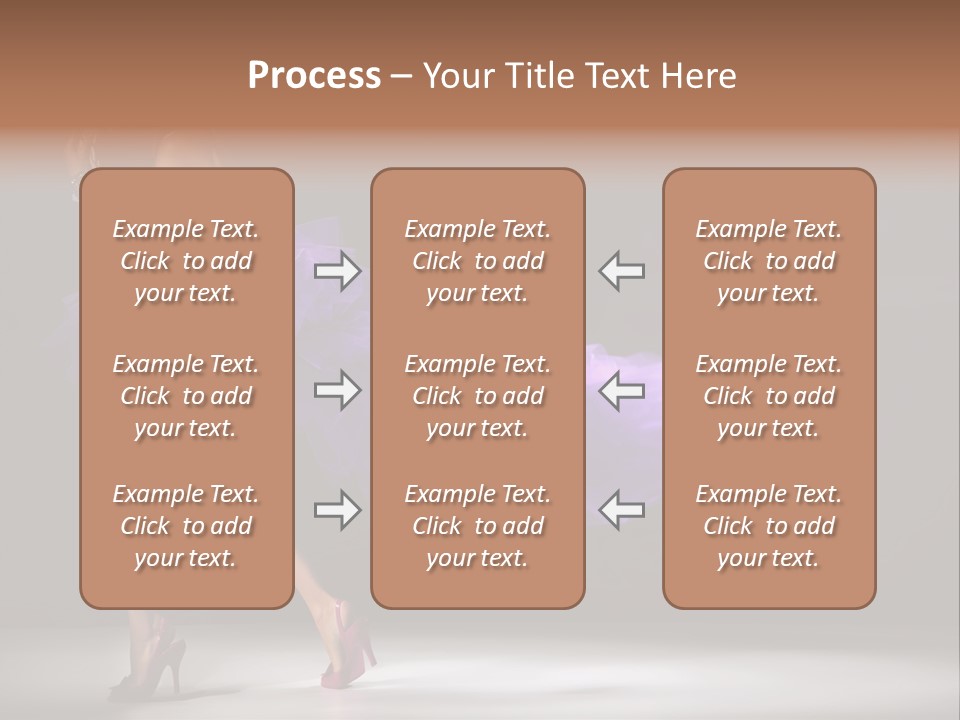 A Woman In A Purple Dress Is Dancing PowerPoint Template