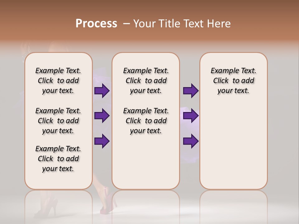 A Woman In A Purple Dress Is Dancing PowerPoint Template