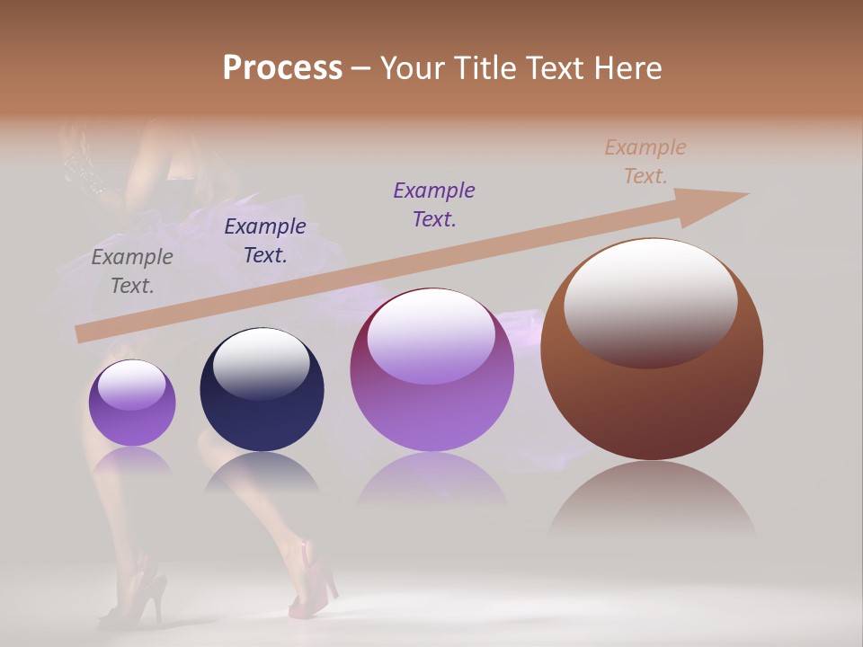 A Woman In A Purple Dress Is Dancing PowerPoint Template