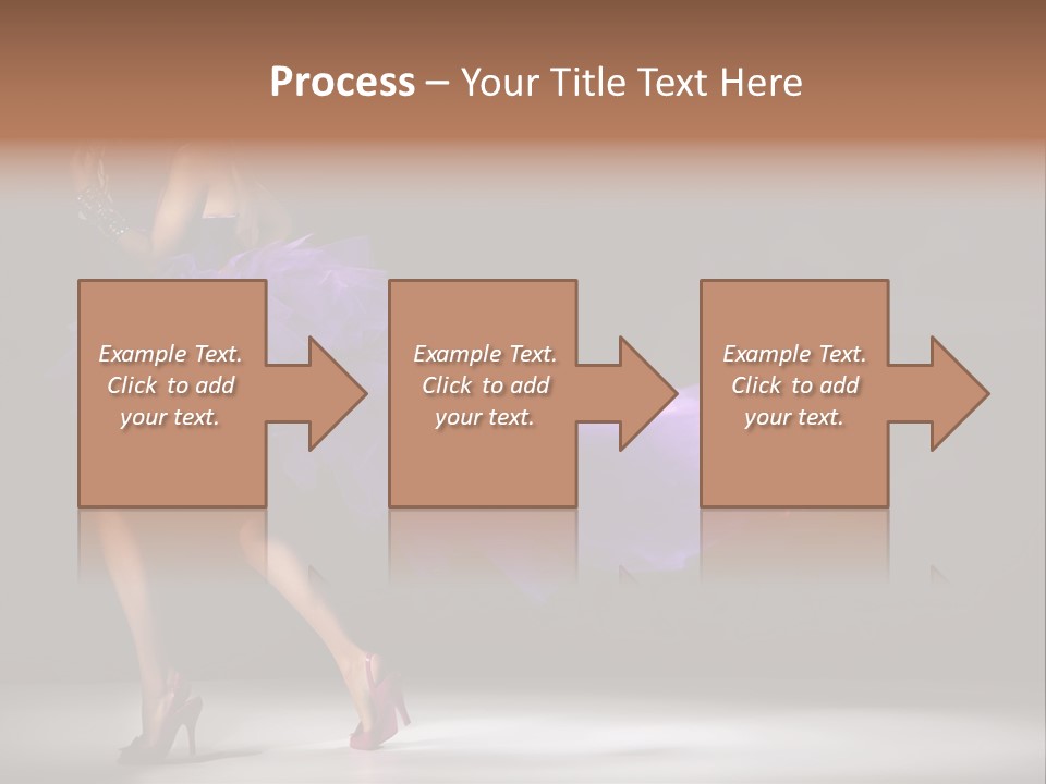 A Woman In A Purple Dress Is Dancing PowerPoint Template