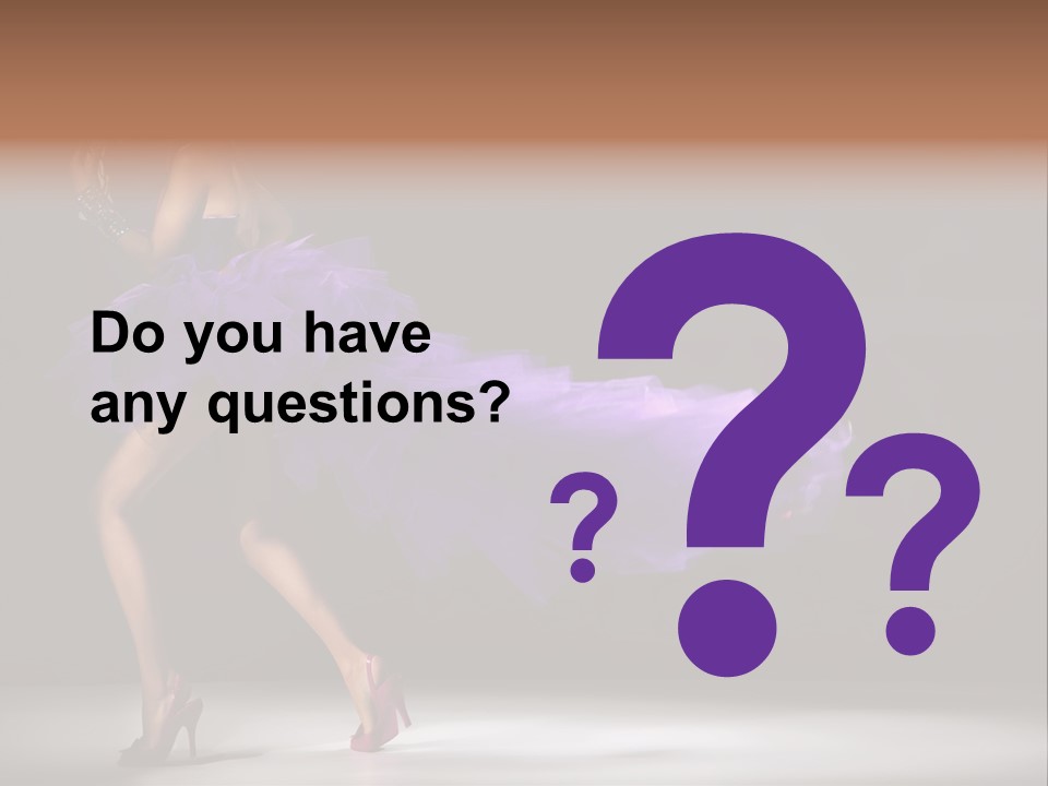 A Woman In A Purple Dress Is Dancing PowerPoint Template