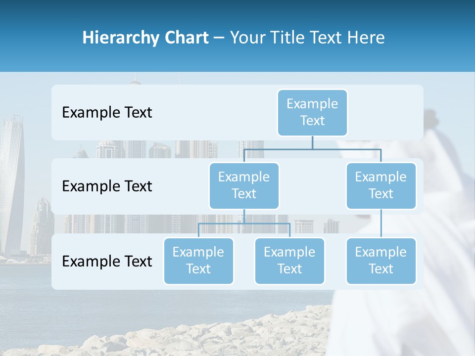 A Man Standing In Front Of A Body Of Water With A City In The Background PowerPoint Template