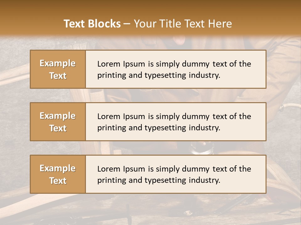 A Man Sanding A Wooden Chair With A Sander PowerPoint Template