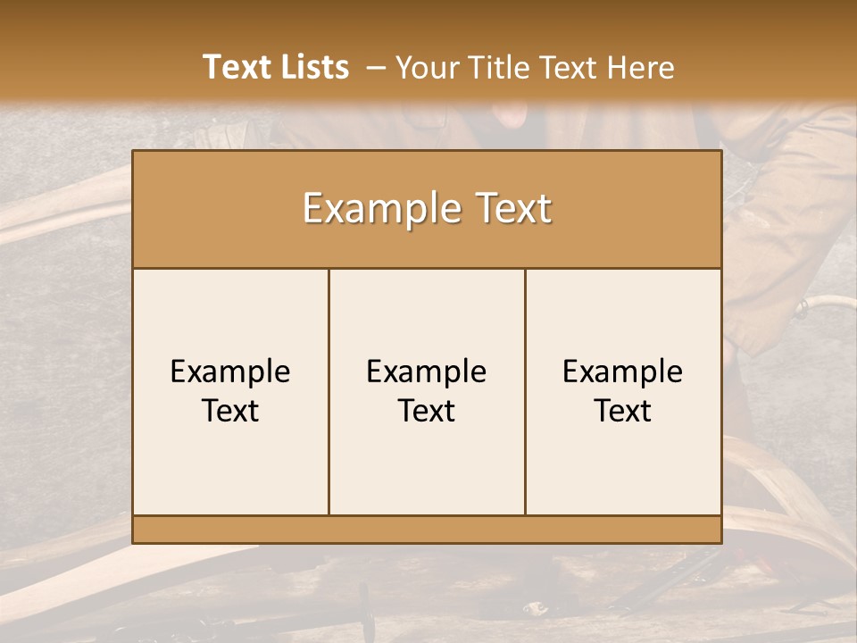 A Man Sanding A Wooden Chair With A Sander PowerPoint Template