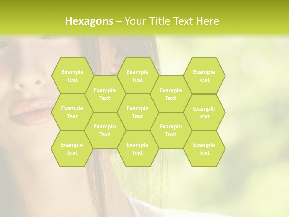 A Woman With Long Red Hair Is Looking At The Camera PowerPoint Template