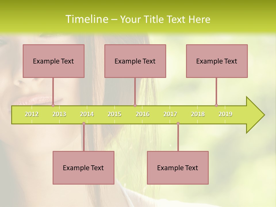 A Woman With Long Red Hair Is Looking At The Camera PowerPoint Template