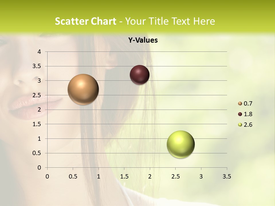 A Woman With Long Red Hair Is Looking At The Camera PowerPoint Template