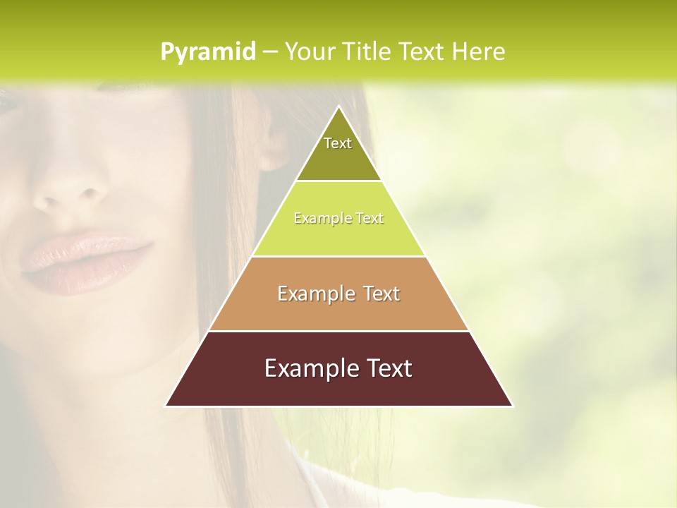 A Woman With Long Red Hair Is Looking At The Camera PowerPoint Template