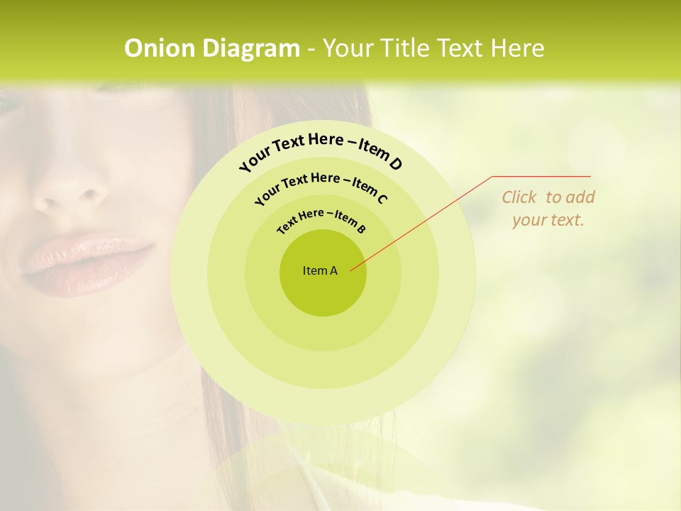 A Woman With Long Red Hair Is Looking At The Camera PowerPoint Template