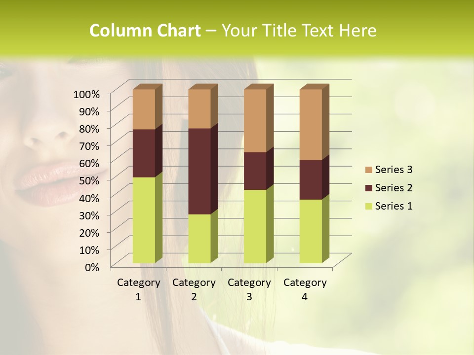 A Woman With Long Red Hair Is Looking At The Camera PowerPoint Template