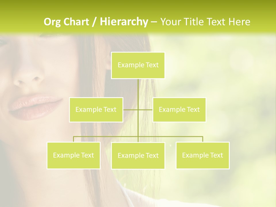 A Woman With Long Red Hair Is Looking At The Camera PowerPoint Template