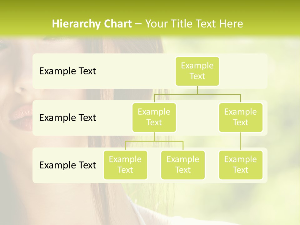 A Woman With Long Red Hair Is Looking At The Camera PowerPoint Template