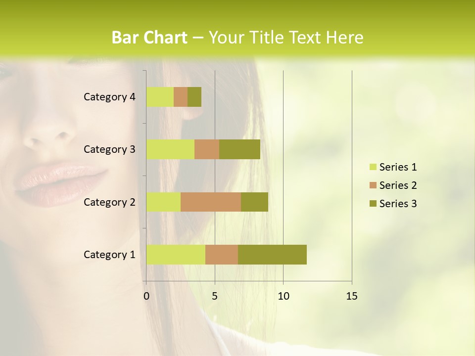 A Woman With Long Red Hair Is Looking At The Camera PowerPoint Template