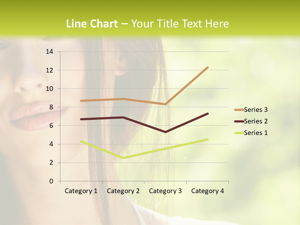 A Woman With Long Red Hair Is Looking At The Camera PowerPoint Template