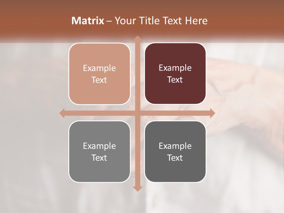 An Elderly Person Holding The Hand Of A Younger Person PowerPoint Template