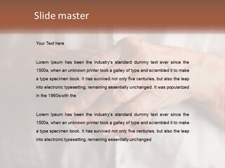 An Elderly Person Holding The Hand Of A Younger Person PowerPoint Template