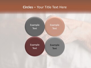 An Elderly Person Holding The Hand Of A Younger Person PowerPoint Template