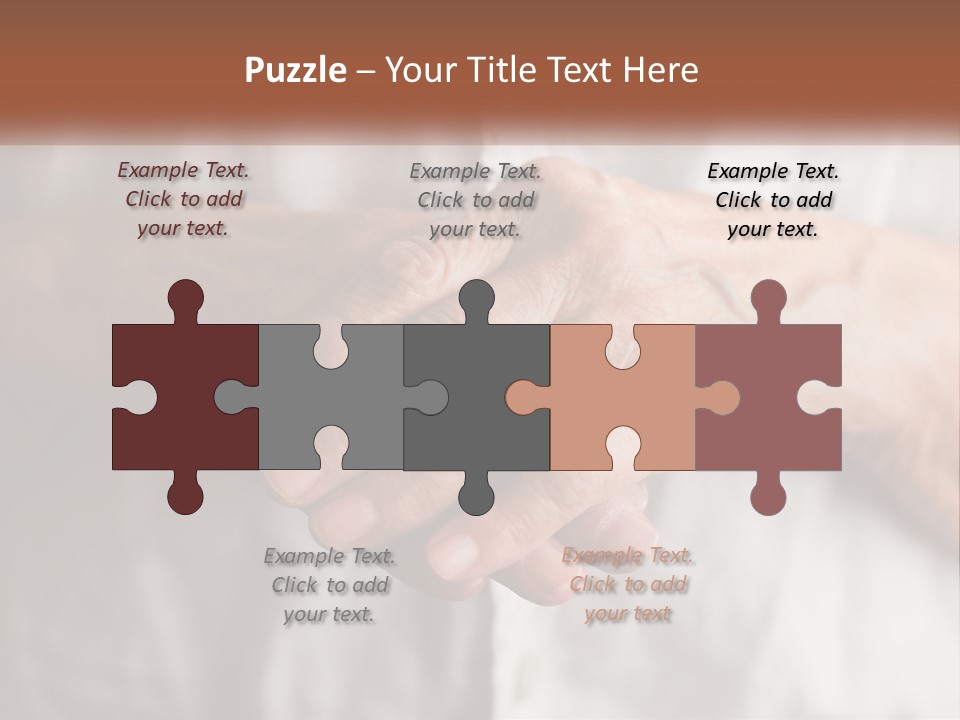 An Elderly Person Holding The Hand Of A Younger Person PowerPoint Template