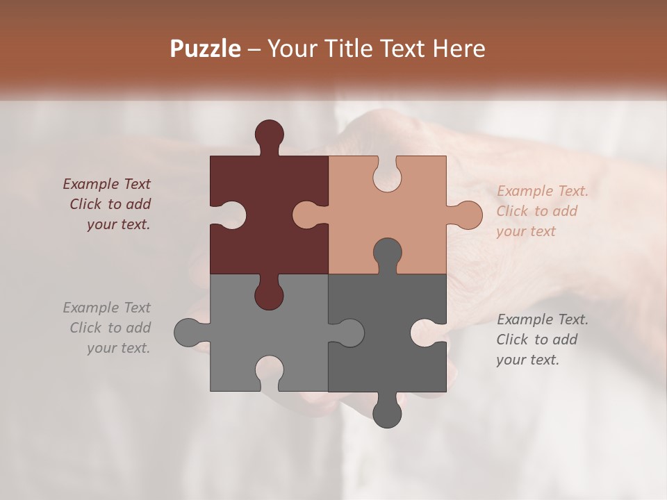 An Elderly Person Holding The Hand Of A Younger Person PowerPoint Template