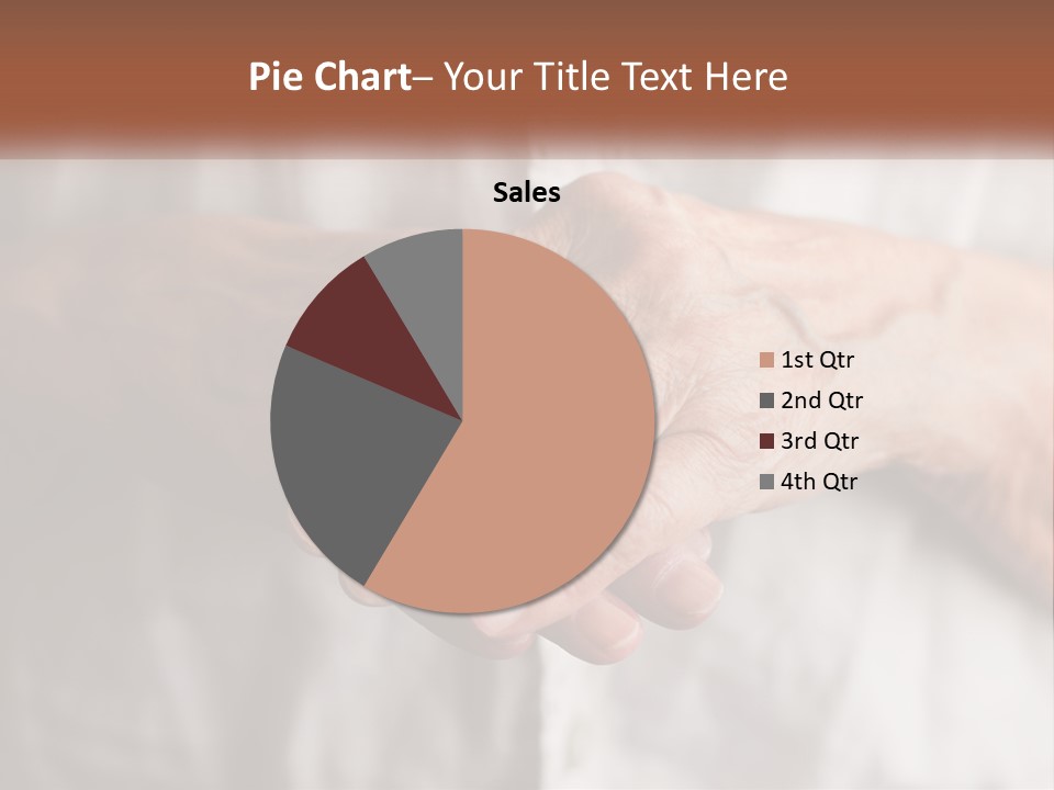 An Elderly Person Holding The Hand Of A Younger Person PowerPoint Template
