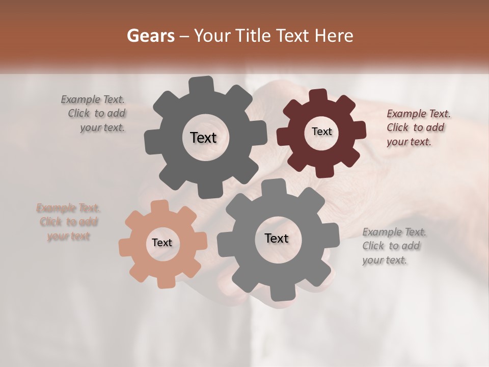 An Elderly Person Holding The Hand Of A Younger Person PowerPoint Template