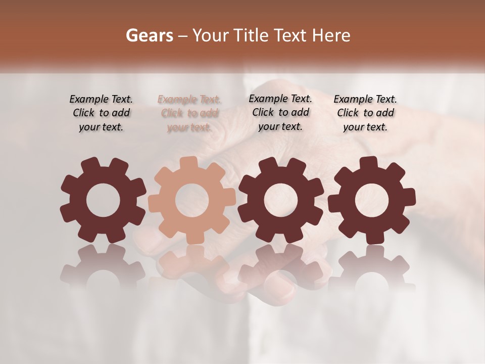 An Elderly Person Holding The Hand Of A Younger Person PowerPoint Template