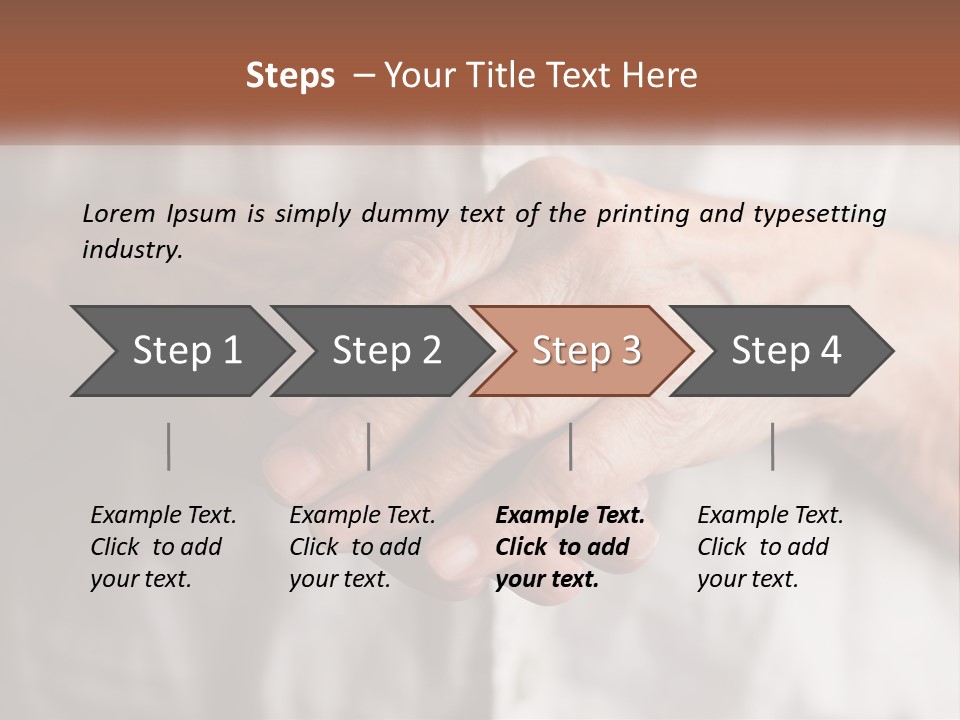An Elderly Person Holding The Hand Of A Younger Person PowerPoint Template