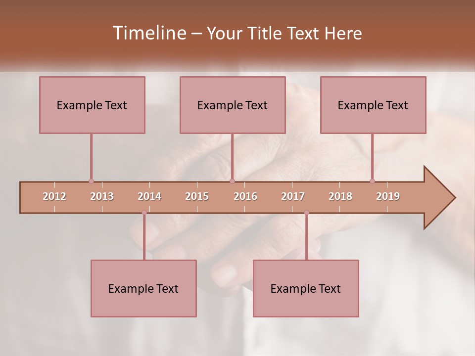 An Elderly Person Holding The Hand Of A Younger Person PowerPoint Template