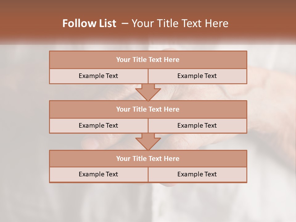 An Elderly Person Holding The Hand Of A Younger Person PowerPoint Template