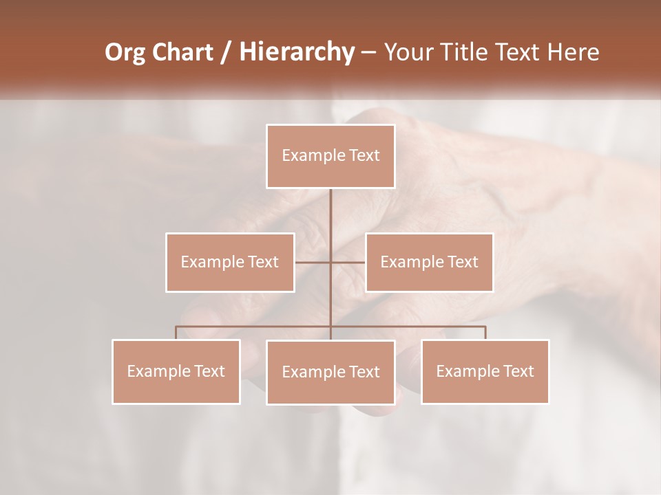 An Elderly Person Holding The Hand Of A Younger Person PowerPoint Template