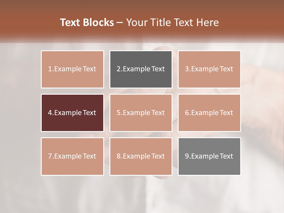 An Elderly Person Holding The Hand Of A Younger Person PowerPoint Template