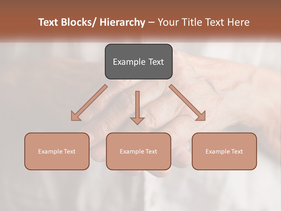 An Elderly Person Holding The Hand Of A Younger Person PowerPoint Template
