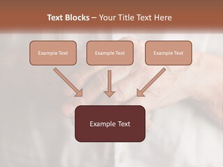 An Elderly Person Holding The Hand Of A Younger Person PowerPoint Template
