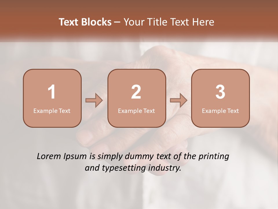 An Elderly Person Holding The Hand Of A Younger Person PowerPoint Template