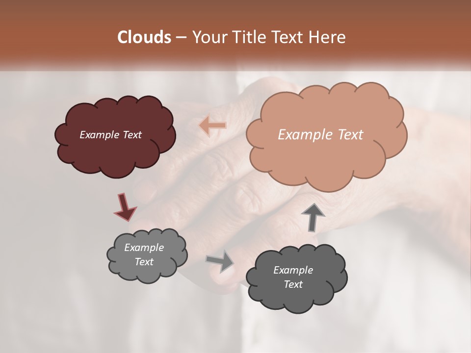An Elderly Person Holding The Hand Of A Younger Person PowerPoint Template