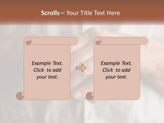 An Elderly Person Holding The Hand Of A Younger Person PowerPoint Template
