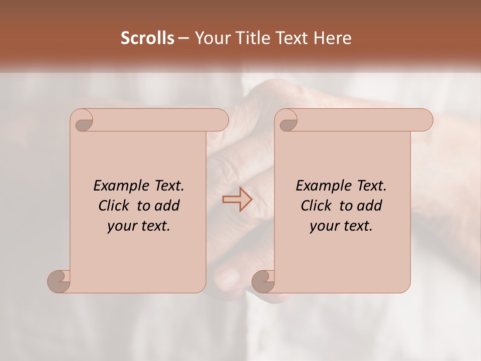 An Elderly Person Holding The Hand Of A Younger Person PowerPoint Template