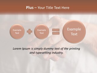 An Elderly Person Holding The Hand Of A Younger Person PowerPoint Template